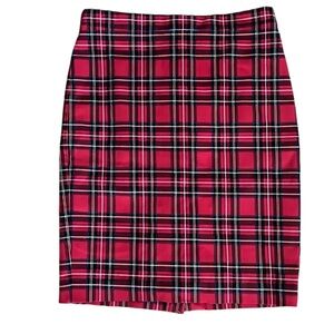 J. Crew Stewart Plaid Pencil Skirt